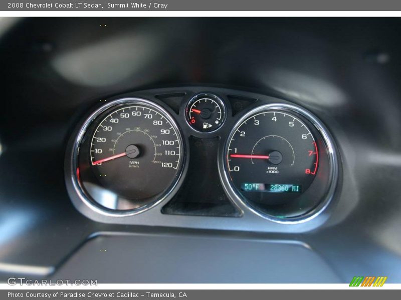 Summit White / Gray 2008 Chevrolet Cobalt LT Sedan