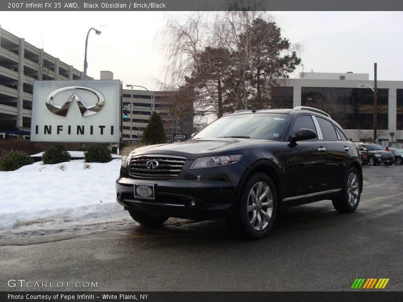 Black Obsidian / Brick/Black 2007 Infiniti FX 35 AWD