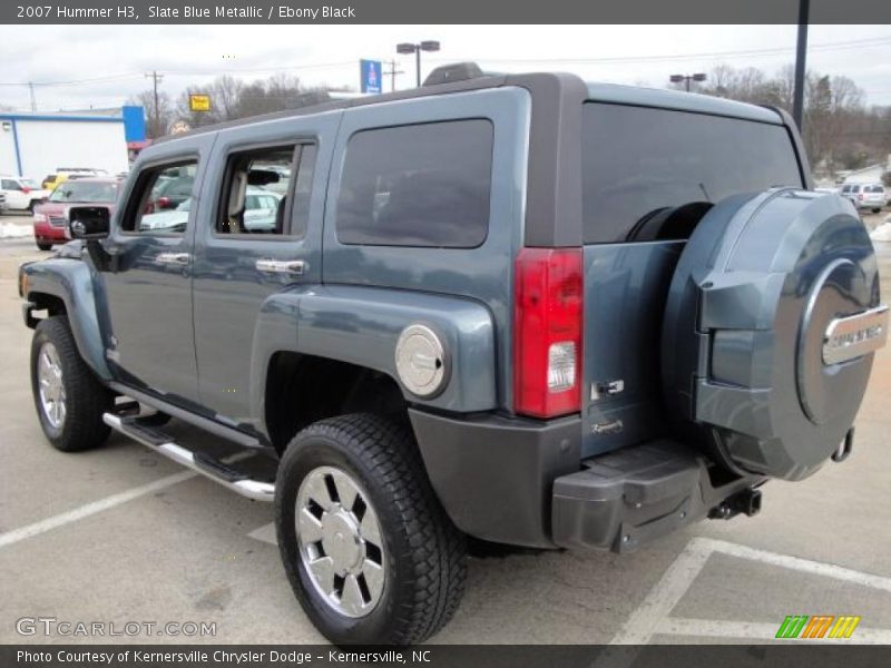 Slate Blue Metallic / Ebony Black 2007 Hummer H3