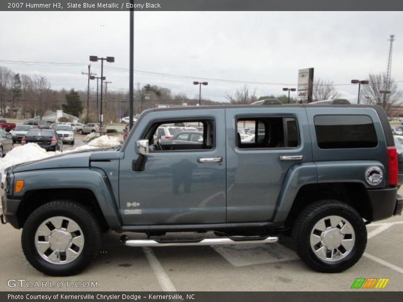 Slate Blue Metallic / Ebony Black 2007 Hummer H3
