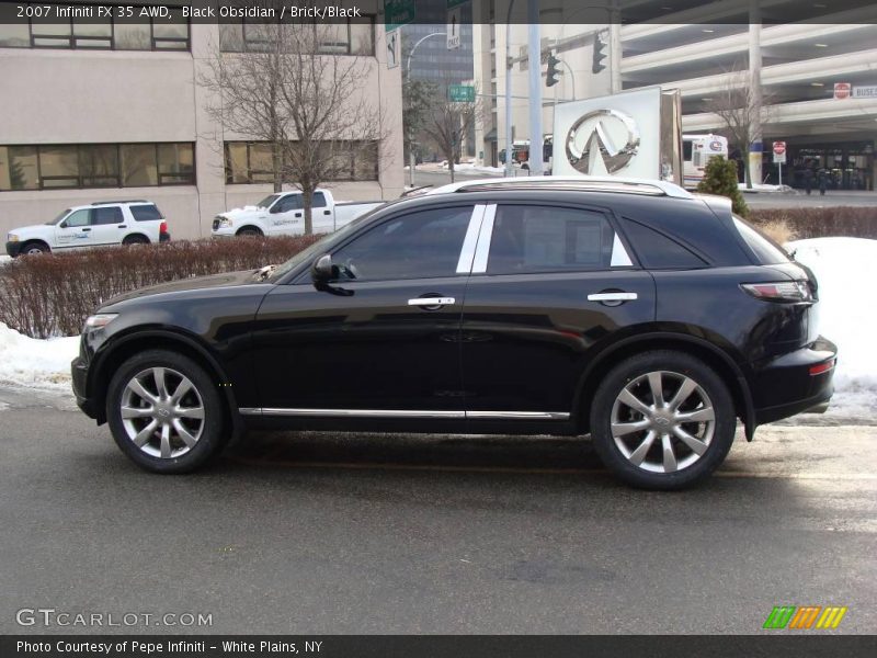 Black Obsidian / Brick/Black 2007 Infiniti FX 35 AWD