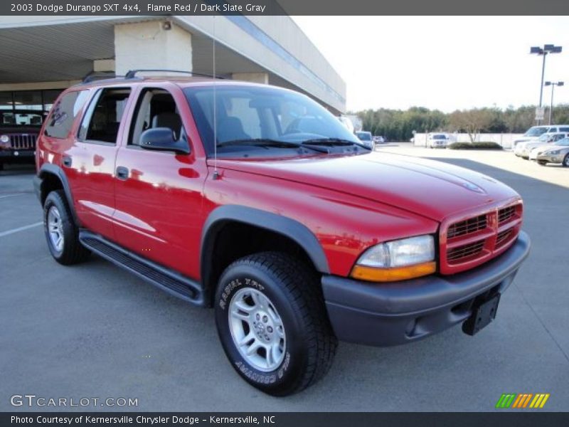 Flame Red / Dark Slate Gray 2003 Dodge Durango SXT 4x4