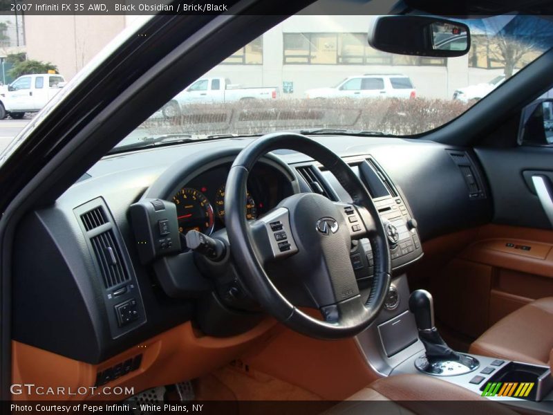 Black Obsidian / Brick/Black 2007 Infiniti FX 35 AWD