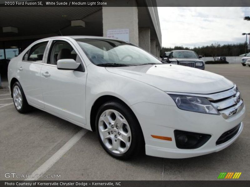 White Suede / Medium Light Stone 2010 Ford Fusion SE