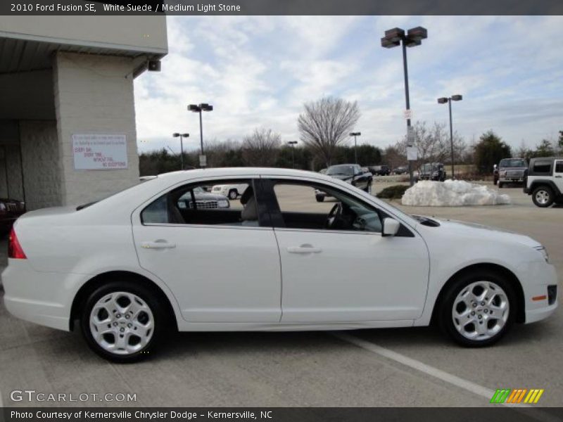 White Suede / Medium Light Stone 2010 Ford Fusion SE