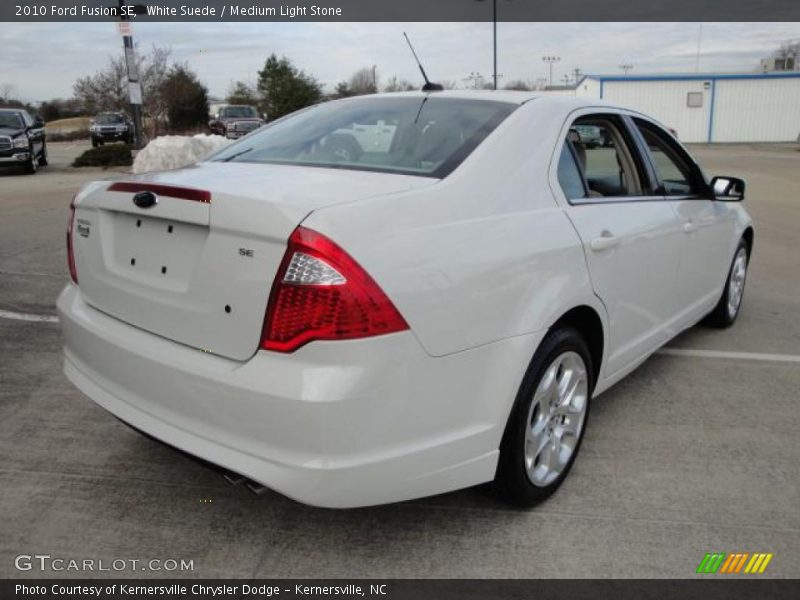 White Suede / Medium Light Stone 2010 Ford Fusion SE
