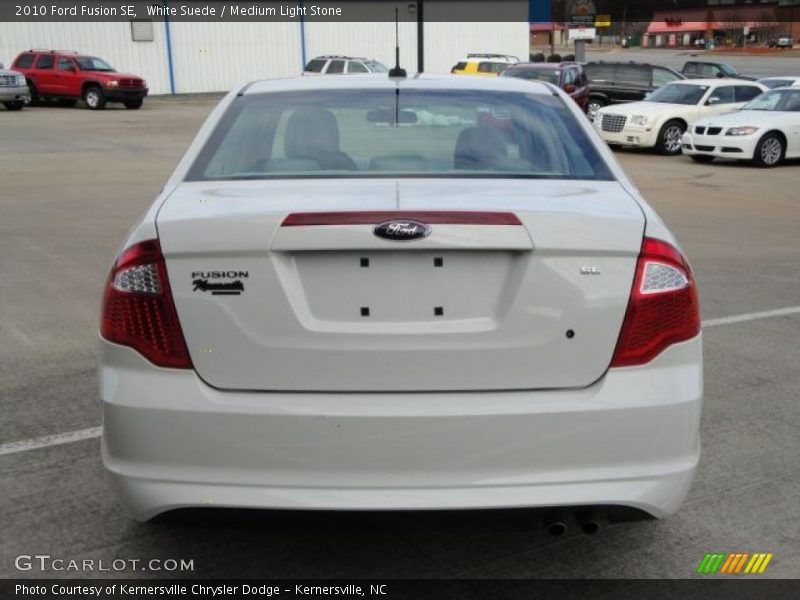 White Suede / Medium Light Stone 2010 Ford Fusion SE