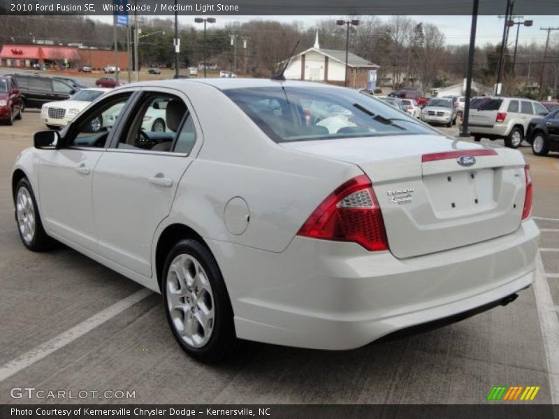 White Suede / Medium Light Stone 2010 Ford Fusion SE