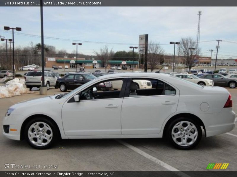 White Suede / Medium Light Stone 2010 Ford Fusion SE