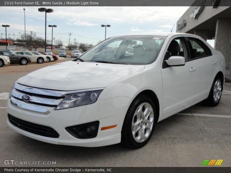 White Suede / Medium Light Stone 2010 Ford Fusion SE