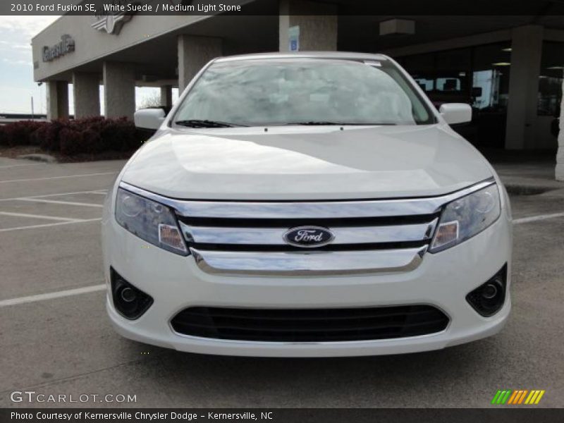 White Suede / Medium Light Stone 2010 Ford Fusion SE
