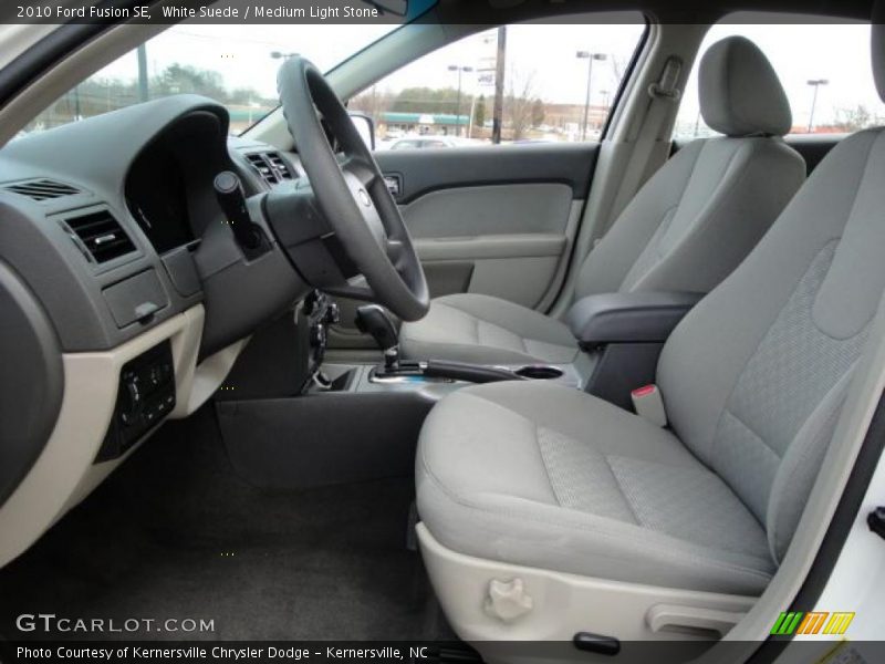 White Suede / Medium Light Stone 2010 Ford Fusion SE