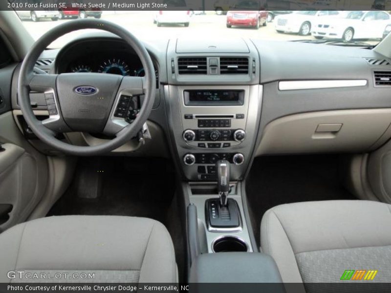 White Suede / Medium Light Stone 2010 Ford Fusion SE