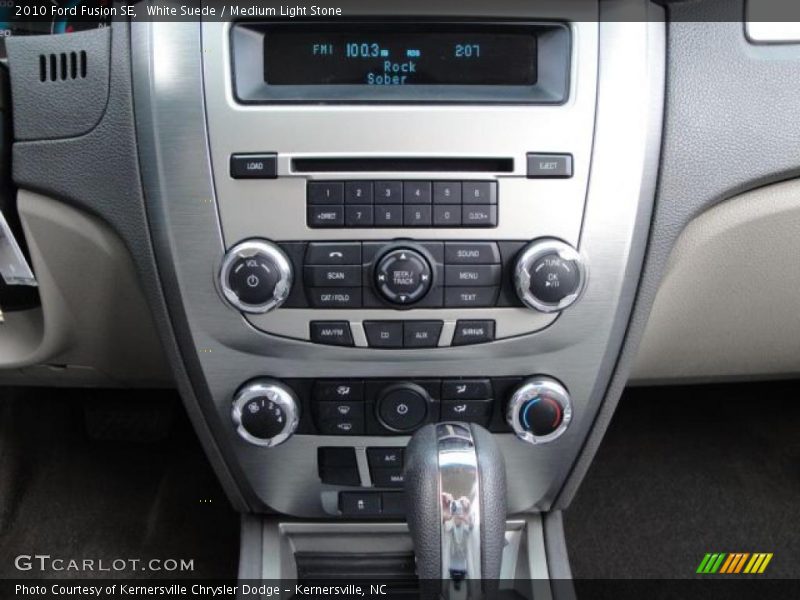 White Suede / Medium Light Stone 2010 Ford Fusion SE