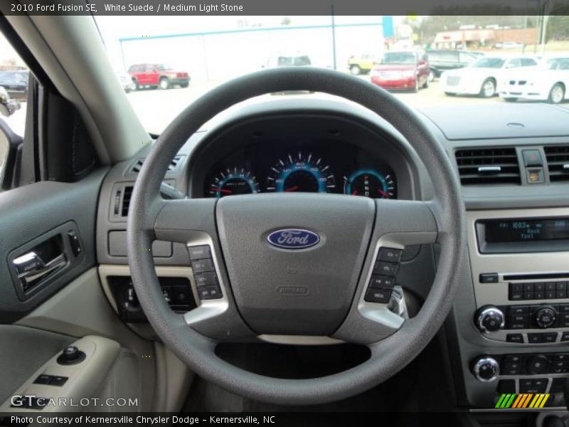 White Suede / Medium Light Stone 2010 Ford Fusion SE