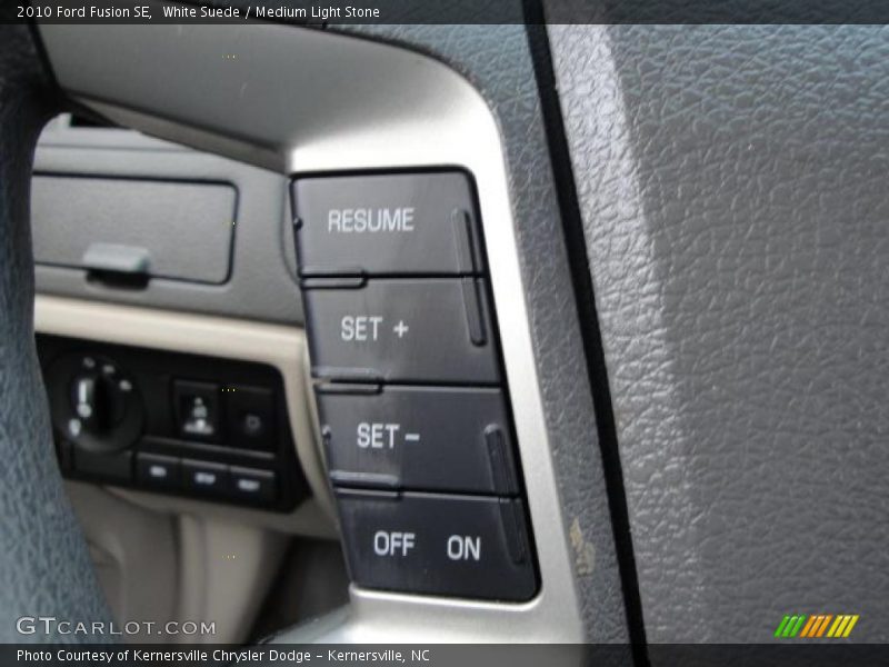 White Suede / Medium Light Stone 2010 Ford Fusion SE