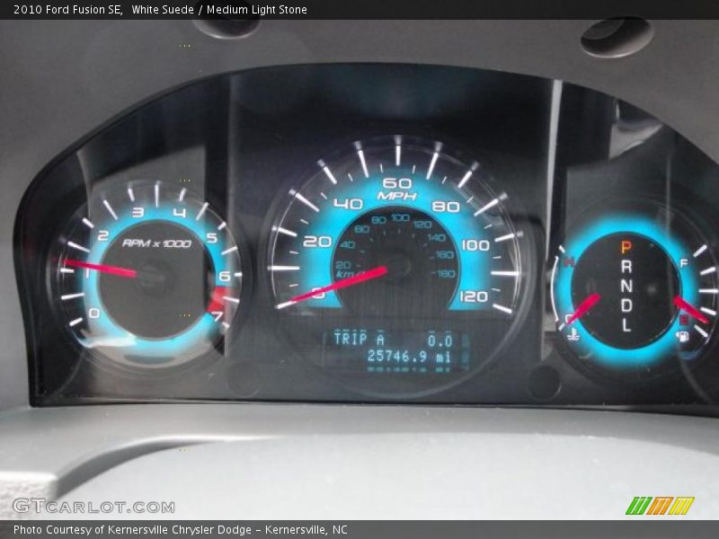 White Suede / Medium Light Stone 2010 Ford Fusion SE