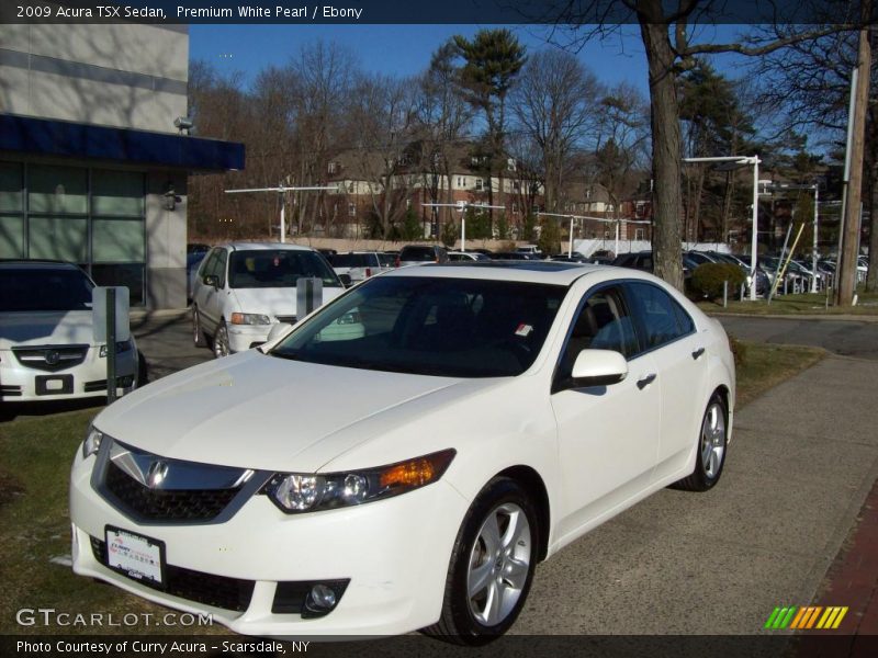 Premium White Pearl / Ebony 2009 Acura TSX Sedan