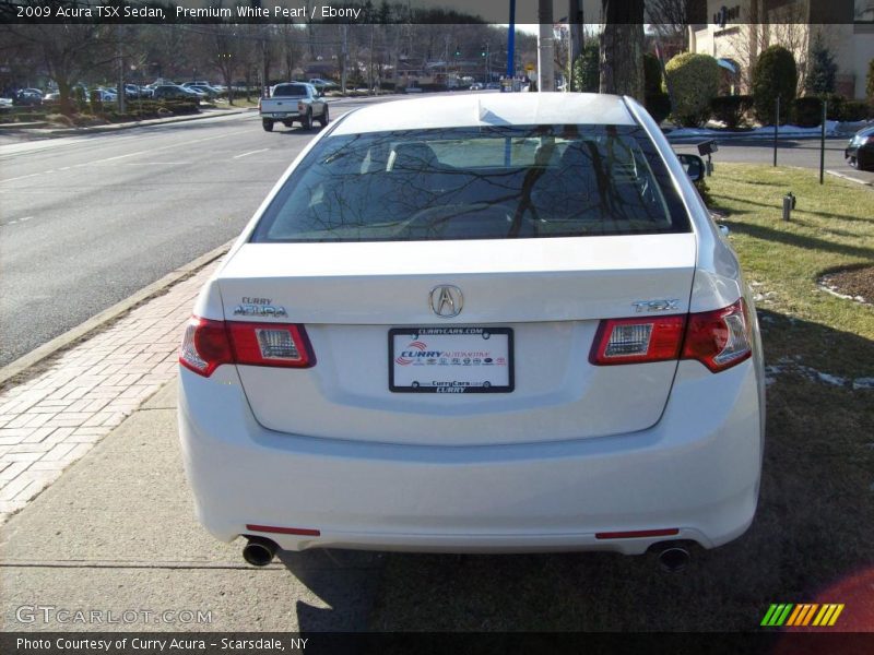 Premium White Pearl / Ebony 2009 Acura TSX Sedan