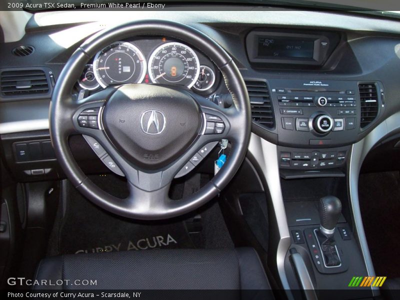 Premium White Pearl / Ebony 2009 Acura TSX Sedan