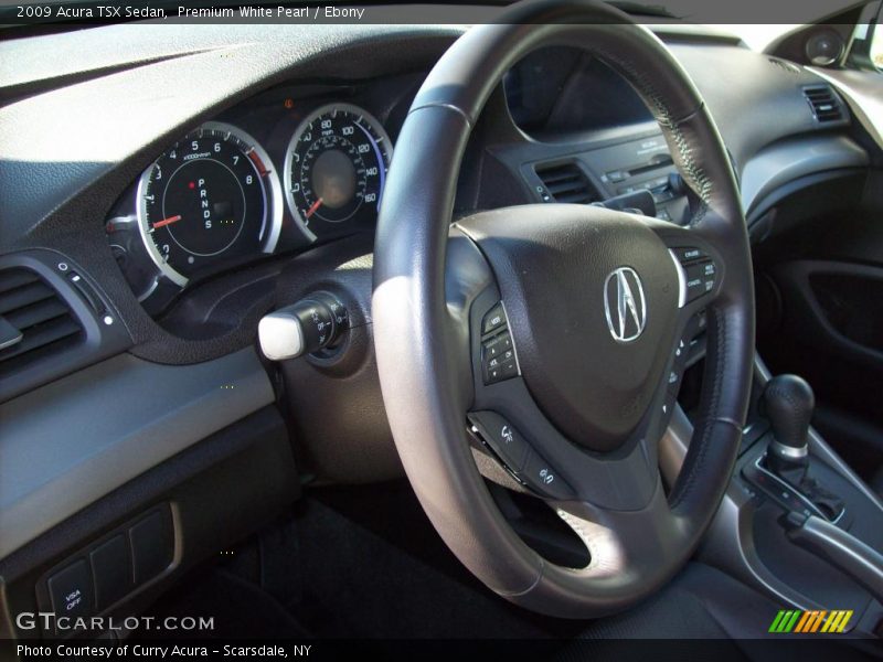 Premium White Pearl / Ebony 2009 Acura TSX Sedan