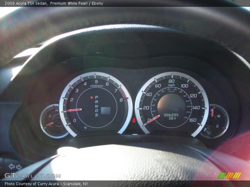 Premium White Pearl / Ebony 2009 Acura TSX Sedan