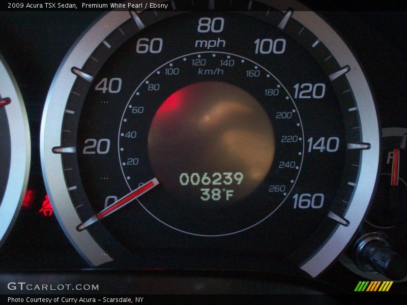 Premium White Pearl / Ebony 2009 Acura TSX Sedan