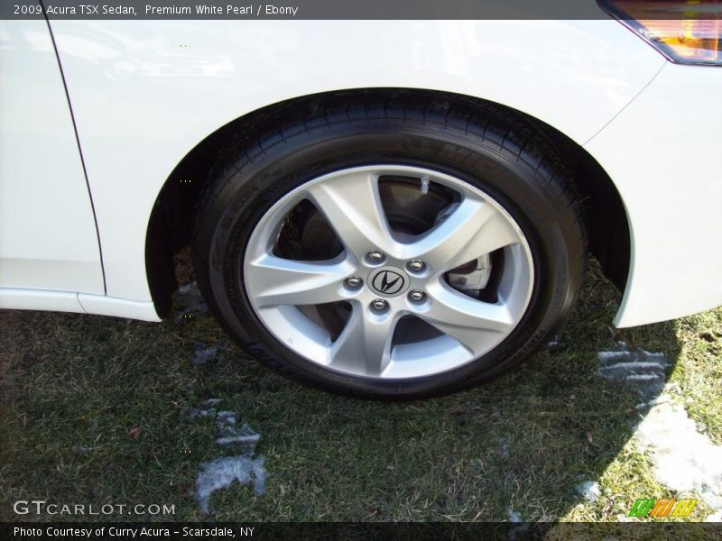 Premium White Pearl / Ebony 2009 Acura TSX Sedan