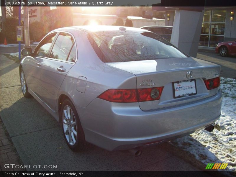 Alabaster Silver Metallic / Quartz Gray 2008 Acura TSX Sedan
