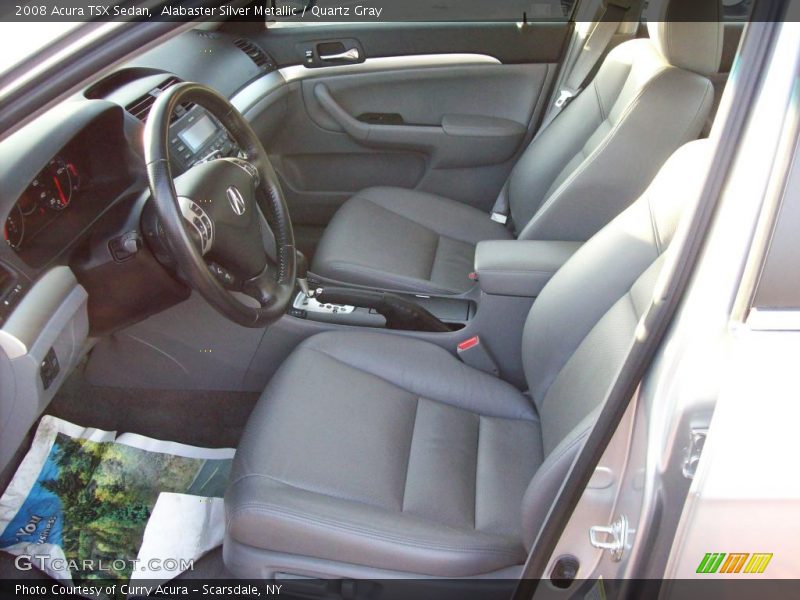 Alabaster Silver Metallic / Quartz Gray 2008 Acura TSX Sedan