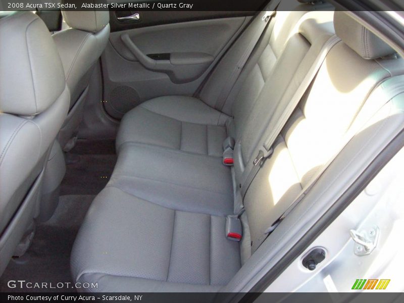 Alabaster Silver Metallic / Quartz Gray 2008 Acura TSX Sedan