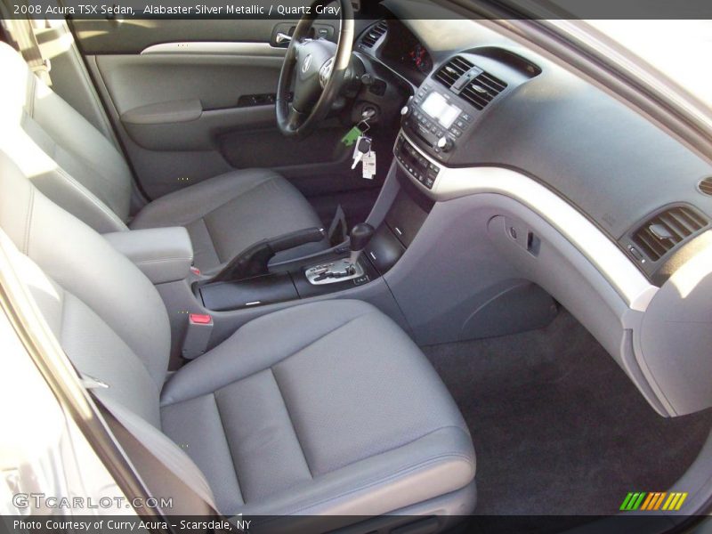 Alabaster Silver Metallic / Quartz Gray 2008 Acura TSX Sedan
