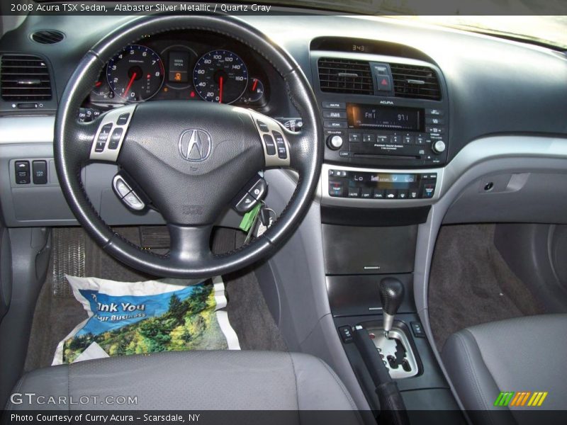 Alabaster Silver Metallic / Quartz Gray 2008 Acura TSX Sedan
