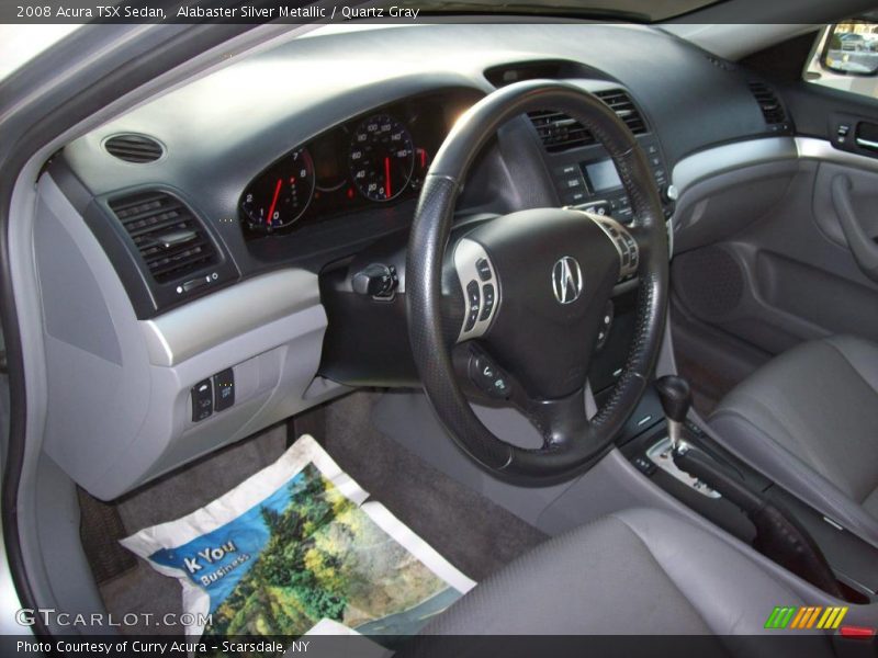Alabaster Silver Metallic / Quartz Gray 2008 Acura TSX Sedan