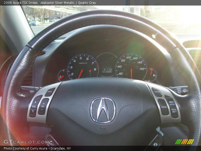 Alabaster Silver Metallic / Quartz Gray 2008 Acura TSX Sedan