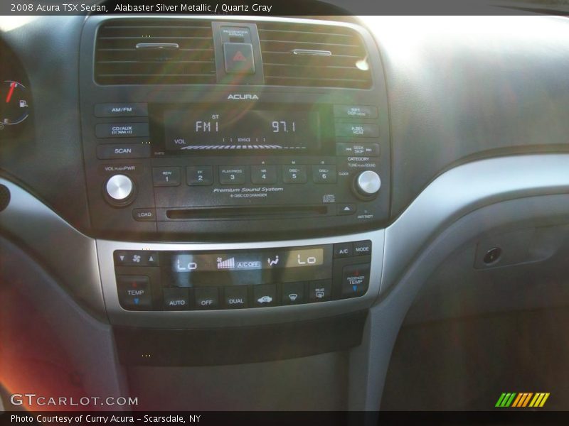 Alabaster Silver Metallic / Quartz Gray 2008 Acura TSX Sedan