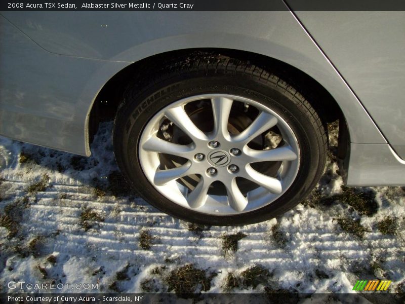 Alabaster Silver Metallic / Quartz Gray 2008 Acura TSX Sedan