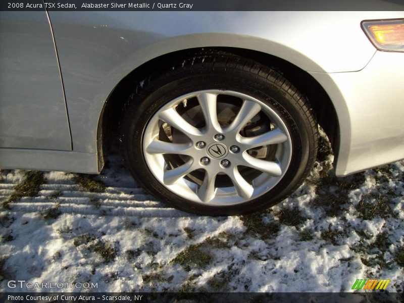 Alabaster Silver Metallic / Quartz Gray 2008 Acura TSX Sedan