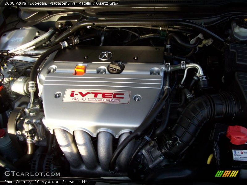 Alabaster Silver Metallic / Quartz Gray 2008 Acura TSX Sedan