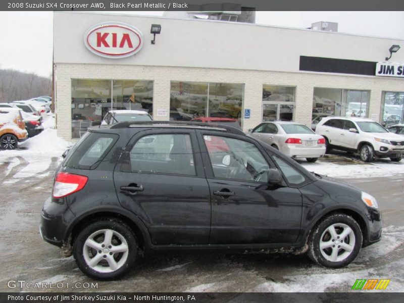 Black Pearl Metallic / Black 2008 Suzuki SX4 Crossover AWD