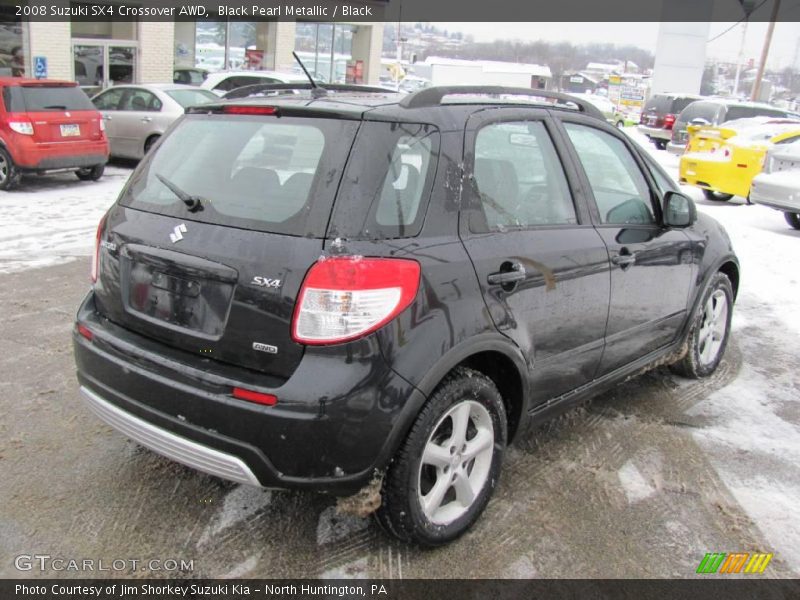 Black Pearl Metallic / Black 2008 Suzuki SX4 Crossover AWD