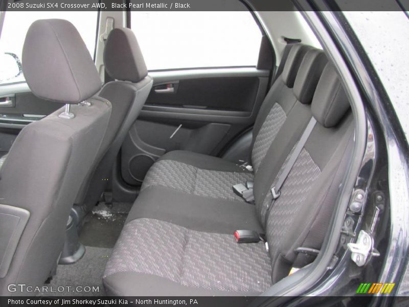 Black Pearl Metallic / Black 2008 Suzuki SX4 Crossover AWD