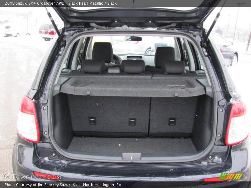 Black Pearl Metallic / Black 2008 Suzuki SX4 Crossover AWD