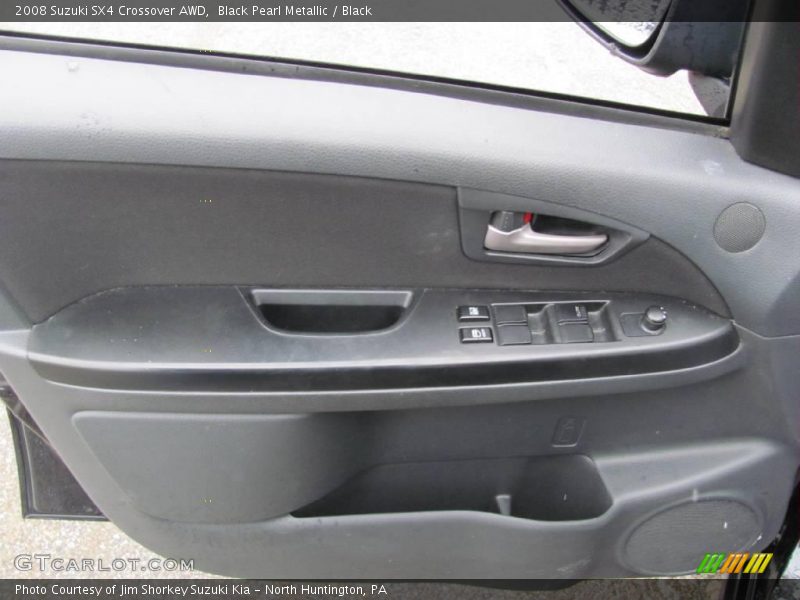 Black Pearl Metallic / Black 2008 Suzuki SX4 Crossover AWD