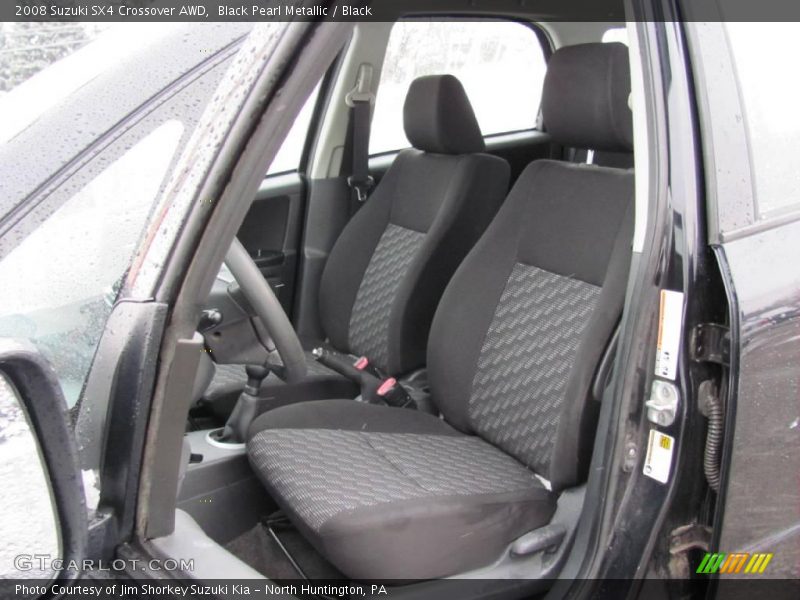 Black Pearl Metallic / Black 2008 Suzuki SX4 Crossover AWD