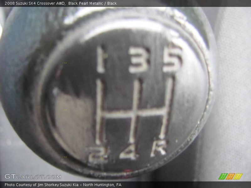 Black Pearl Metallic / Black 2008 Suzuki SX4 Crossover AWD