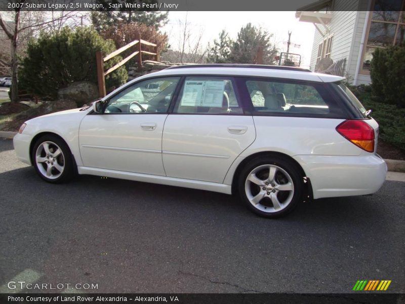 Satin White Pearl / Ivory 2007 Subaru Legacy 2.5i Wagon