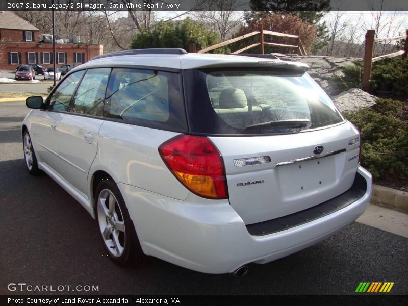 Satin White Pearl / Ivory 2007 Subaru Legacy 2.5i Wagon