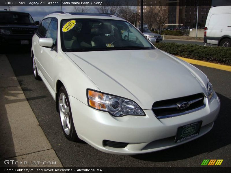 Satin White Pearl / Ivory 2007 Subaru Legacy 2.5i Wagon