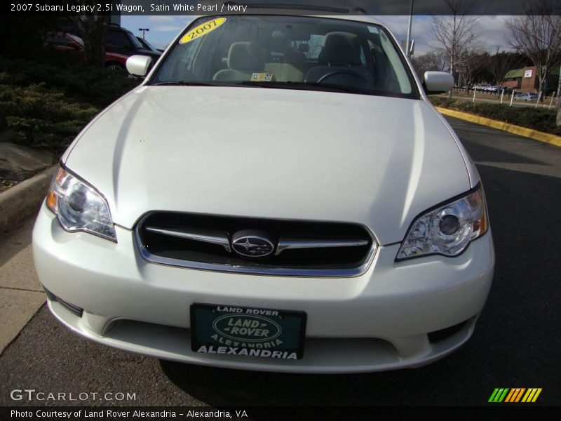 Satin White Pearl / Ivory 2007 Subaru Legacy 2.5i Wagon